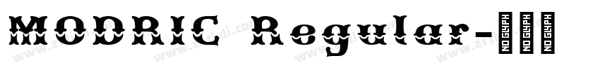 MODRIC Regular字体转换 MODRIC Regular字体转换
